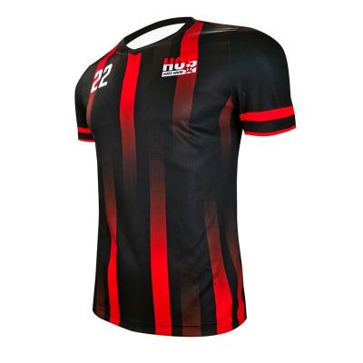 China Shirts & Tops HOSTARON China Supplier Newest Season Comfortable Sublimated RPET Soccer Jersey Top for sale