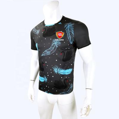 China Shirts & Tops HOSTARON Unisex Breathable Badminton Shorts Sleeved Jersrey Custom Design Badminton T-Shirt for sale