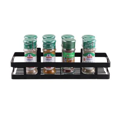 China Sustainable Wholesale Custom Adjustable Mounted Wall Mounted Spice Rack Metal Spice Rack for sale