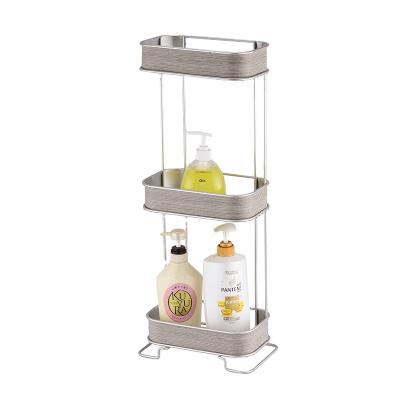 China Factory Sale Modern Custom 3 Tier Metal Wire Bathroom Over Door Corner Shower Caddy for sale