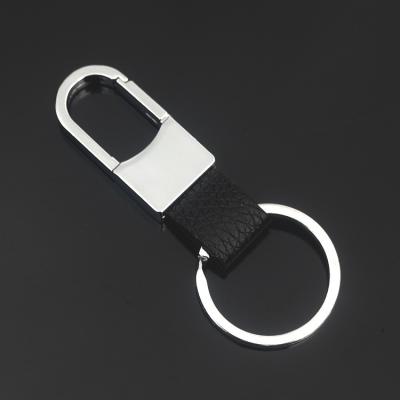 China Customized Color Metal Metal Plated Key Chain Professional Leather Chain Keyring for sale