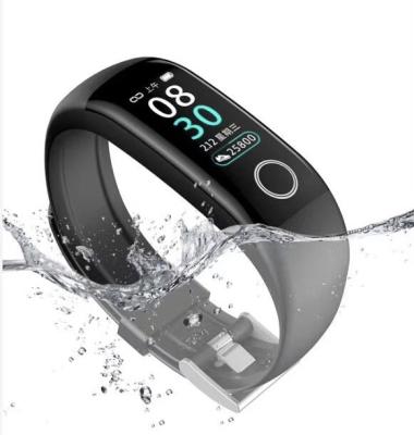 China Hot Sale IP67 Water Resistant Touch Screen Smart Watch With Body Temperature BPM HRM for sale