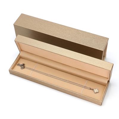 China Wholesale Drawer Paper Gift Box Leather Jewelry Box Led Chain Bracelet Box for sale