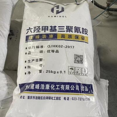 China Polvo blanco de la alta de enlace melamina de la fuerza 25kg Hexamethylol en venta