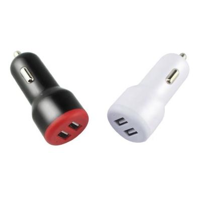 China UniversalÂ   5V 2.4A Certified Mini Dual USB Port Car Charger Suitable for Phone Tablet Vehicle Electrical Equipment for sale