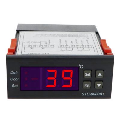 China 220V Cold Storage Freezer Sensor Temperature Controller Thermostat Humidity Controller STC-8080A+ 10A/220VAC for sale