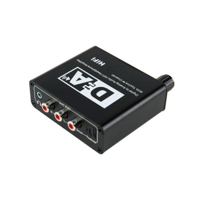 China 3.5 volume audio converter digital to analog converter adjusting coaxial fiber to analog 5.1 audio decoder for sale