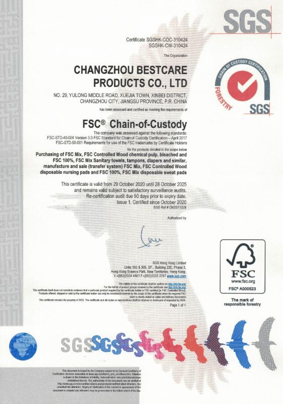 FSC - Changzhou Bestcare Products Co., Ltd.