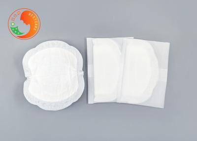 China 6 Layers Disposable Breast Pad Cellulose White Decorative Border Print LOGO for sale