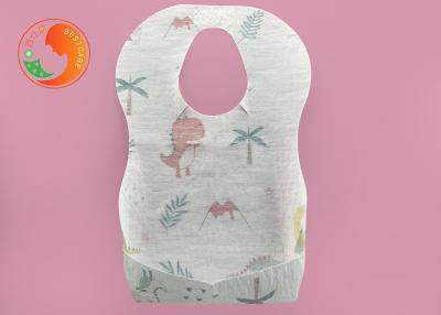 China Unisex Disposable Feeding Baby Bibs highly Absorbent Daily Mealtime Use for sale