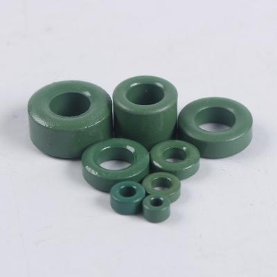 China Industrial Small Mnzn Ferrite Ring Core Mnzn Ferrite Magnet T Series Small Size High Permeability Green Coated For EMI IFR Transfer for sale