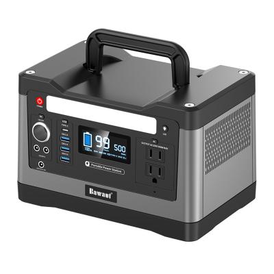 China Large C Type 500W 500Wh Portable Power Station For 12V Outdoor And Home Multi Function for sale