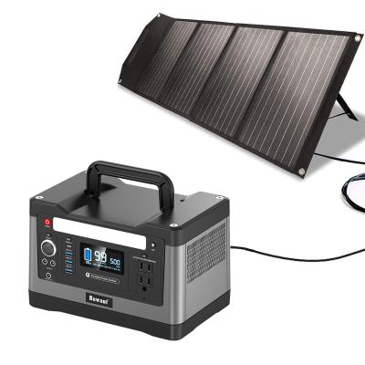 China Home Power Generator 500W 110V Home Solar Power Station Generating Electricity Ev Flashlight Charging Home for sale