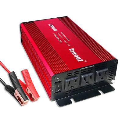 China Custom Cheap 1000W Car Power Inverter 12DC to 220V for Outdoor 21*14*7cm for sale