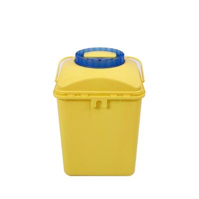 China Disposable Medical Waste Disposal Sharps 5l 10l Sharp Collection Container PP Material Large Volume Container for sale