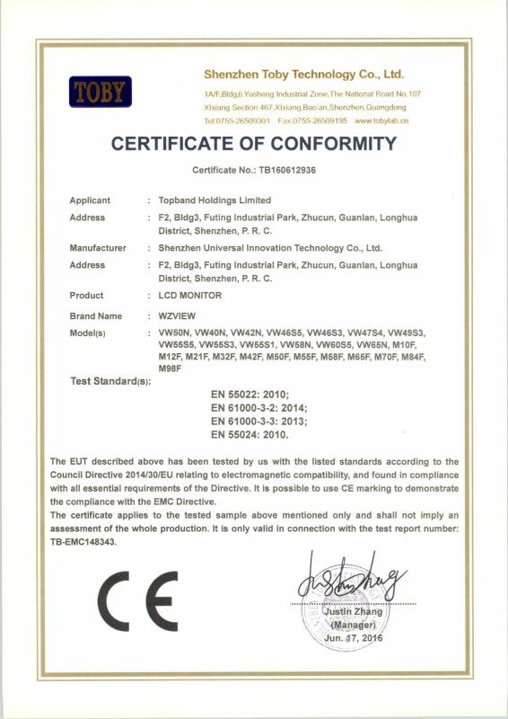 CE - Shenzhen Universal Innovation Technology Co., Ltd.