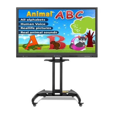 China Portable 86inch lcd smart whiteboard interactive whiteboard/ir board with computer 21.5