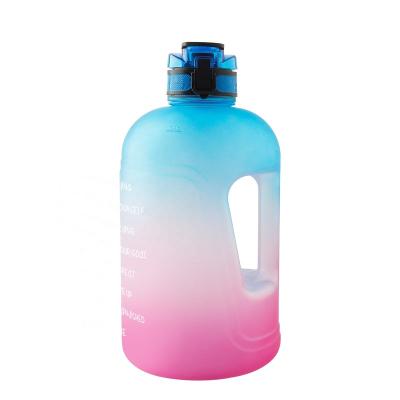 China Viable Water Bottle Fashion Sports Outdoor Fitness Straight Gradient Drinking Water Cup for sale