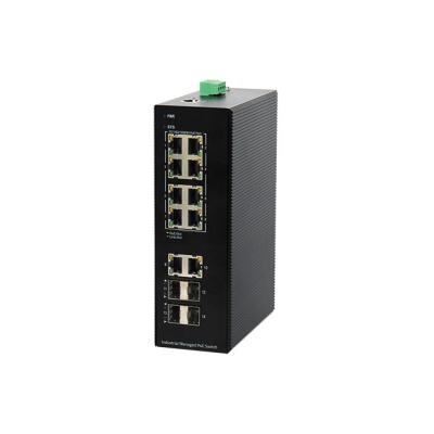 China Service Poe Switch Product 5 Grade High Quality Port Industrial Layer 3 Ethernet Managed Switch 56Gbps for sale