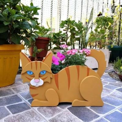 China Cute Cat Animal Flower Planter Pot for Garden, Decoration Plants Storage Container Planter Pot for Outdoor Decoration for sale