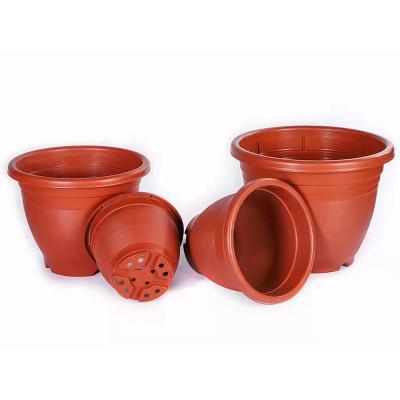 China Bright Plant Low Price Garden Nursery Plant Grow Flowerpot Multiple Sizes Color Small Plastic Flower Pot for sale