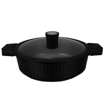 China Home Kitchen Black Can Be Customized Casserole With Heat Insulation Handle Casserole for sale