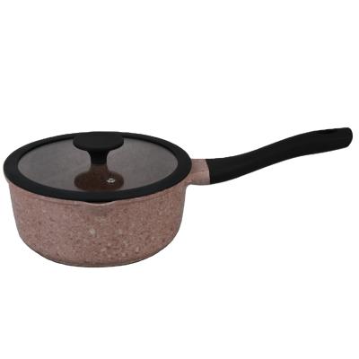 China Atmospheric Home Kitchen Rounded Series Sauce Pan Sauce Pan With Cover for sale