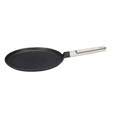 China Sustainable pizza pan reusable pizza pan with comfortable handle made of aluminum metal materials pizza pan for sale