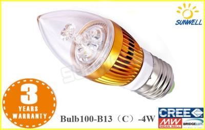 Cina Epistar ha piegato il bianco caldo 4W 320lm, SMD 5630 delle lampadine della candela principale E27 di punta per dell'interno in vendita