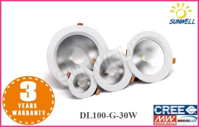 China Die hohe vertiefte Helligkeit führte downlights PFEILER 30w 120 Grad für Büros zu verkaufen