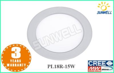 Chine Éclairage à panneau plat mené rond blanc chaud 240mm 15 W, lumière de mur de LED pour le lieu de réunion de bureau à vendre