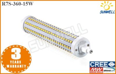 중국 15w SMD2835 R7S LED 옥수수 전구 두 배 끝 기초 알루미늄 360도 광속 각 판매용