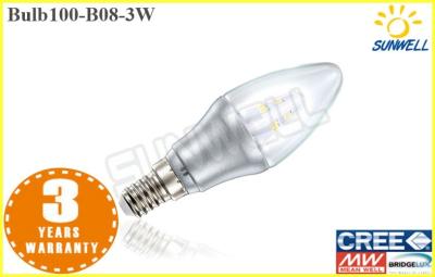 Cina alte lampade principali luminose eccellenti della candela della lampada 220v E14 della candela di Istruzione Autodidattica di 100lm/w 3w 400lm in vendita