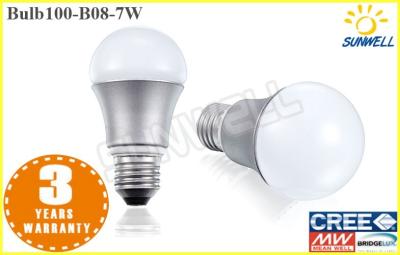 China High Efficacy Warm White Indoor E27 Led Lighting Bulbs 7W Aluminum for sale