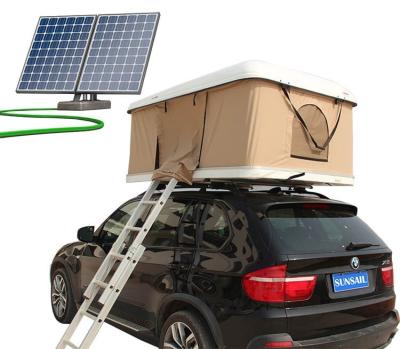 China Canvas Car Roof Top Tent with Solar Panel Energy Customizable Options for sale