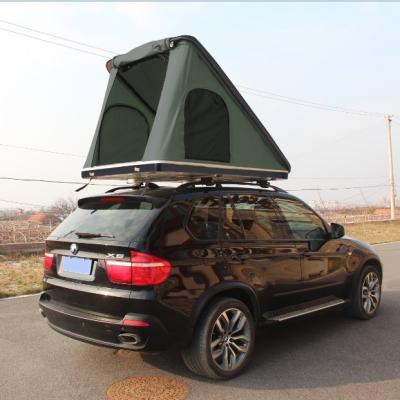 China Outdoor Travel Hiking 2019 Triangle Tent for Fiberglass Car Roof Top Tent 4X4 Offroad for sale