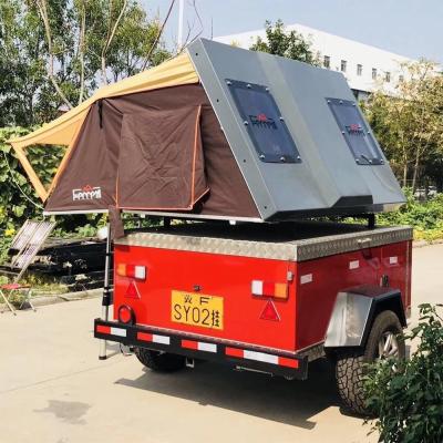 China Aluminium Bottom Sunroof Fiberglass Hard Top Roof Tent with Glass Roof Net Weight 40KG for sale