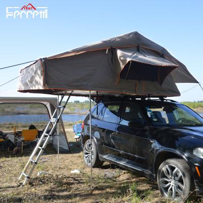 China 4WD Adventure Truck Roof Top Tent com um quarto em estilo de jogo de campo e camuflagem à venda