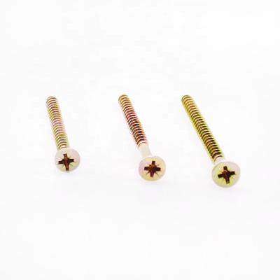 China Professional Custom Stainless Steel Self Tapping Chipboard Screw Yellow Galvanized Drywall Screw for sale