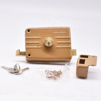 China Door Classic Shapes East Asian Security Door Lock Mortise Door Lock with 4 Keys for sale