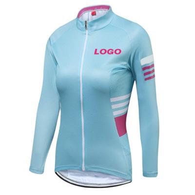 China OEM Breathable Custom Women's Long Sleeve Tank Top Sportswear Cycling Outdoor Shirt Tops Breathable Bicycle Clothing for sale