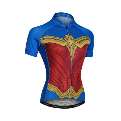 China 2021 Custom Logo Wonder Girls Bicycle Clothing Ropa Mujer Cycling Women's Cycling Breathable Quick Dry Tank Top for sale