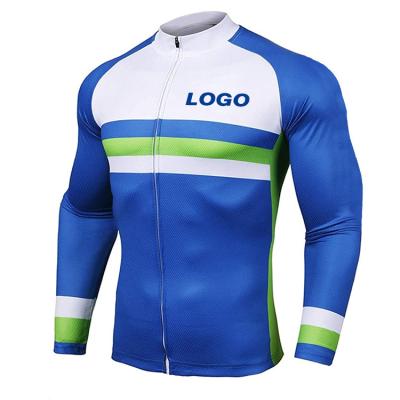 China Breathable Custom Cycling Clothing Men Sleeve Long Mountain Bike Road Bicycle Shirt Tank Tops Bike Jacket With Pocket Cycling Wear for sale