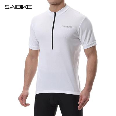 China Breathable Stylish White Quick Dry Polyester Breathable Shirts Cycling Tank Tops France for sale