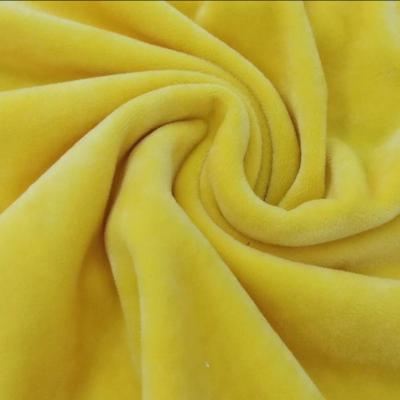 China Super soft 100% polyester velvet deyd fabric antistatic for home textile garment for sale