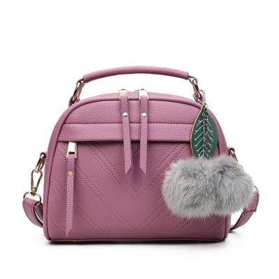 China Fashion New Arrival Hot Sale Handbag With Hairball Ladies Bag Sacoche Shoulder Bag Women 2022 for sale