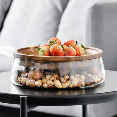 China Eco-friendly Freshness Preservation Lunch Box Container Eco-friendly Glass Crisper With Lid Food Storage Glass Jar for sale