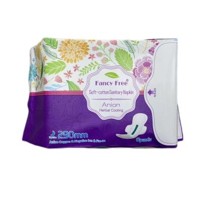 China Breathable Cotton Period Pads Organic Sanitary Napkins Sanitary Napkin Wholesale OEM for sale