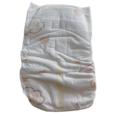 China Good quality price baby nappies cheap open stype second grade b printed large size packed 50pcs/clear bag packaging for sale