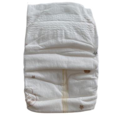 China Printed Hot Selling White Disposable Baby Diaper Baby Diaper Soft Cotton Diapers for sale